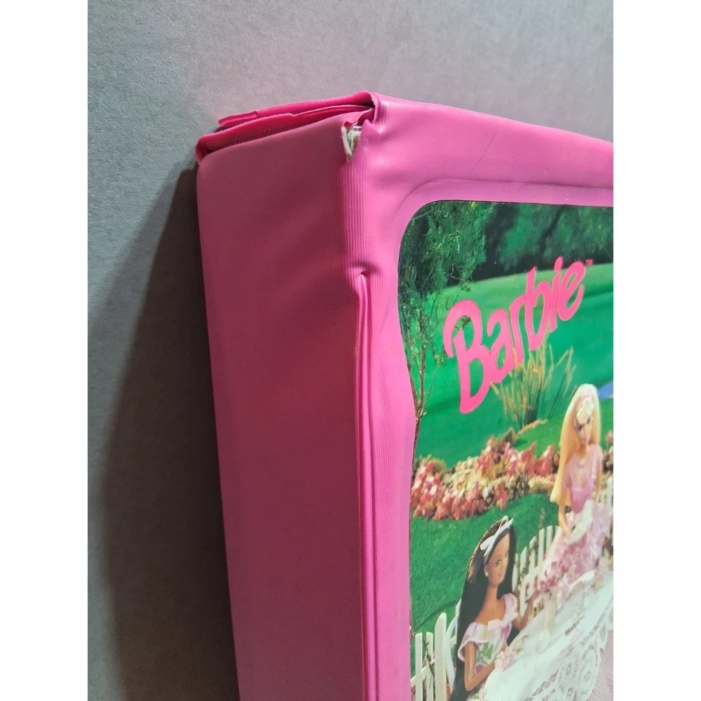 Vintage 1989 Mattel Pink BARBIE Doll Storage Case With Handle